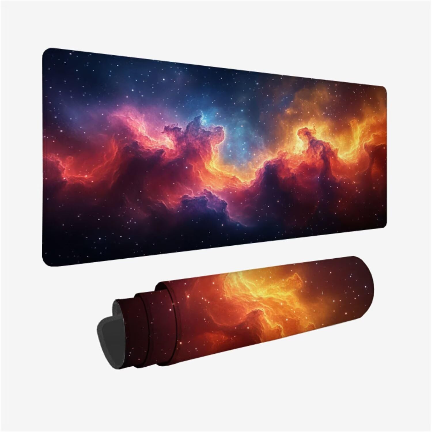 Podkładka pod mysz Sky 1600x800x3mm Duża podkładka pod mysz, kolorowa podkładka pod mysz dla graczy, szyte krawędzie, antypoślizgowa gumowa podstawa, podkładka pod klawiaturę i mysz, do akcesoriów do