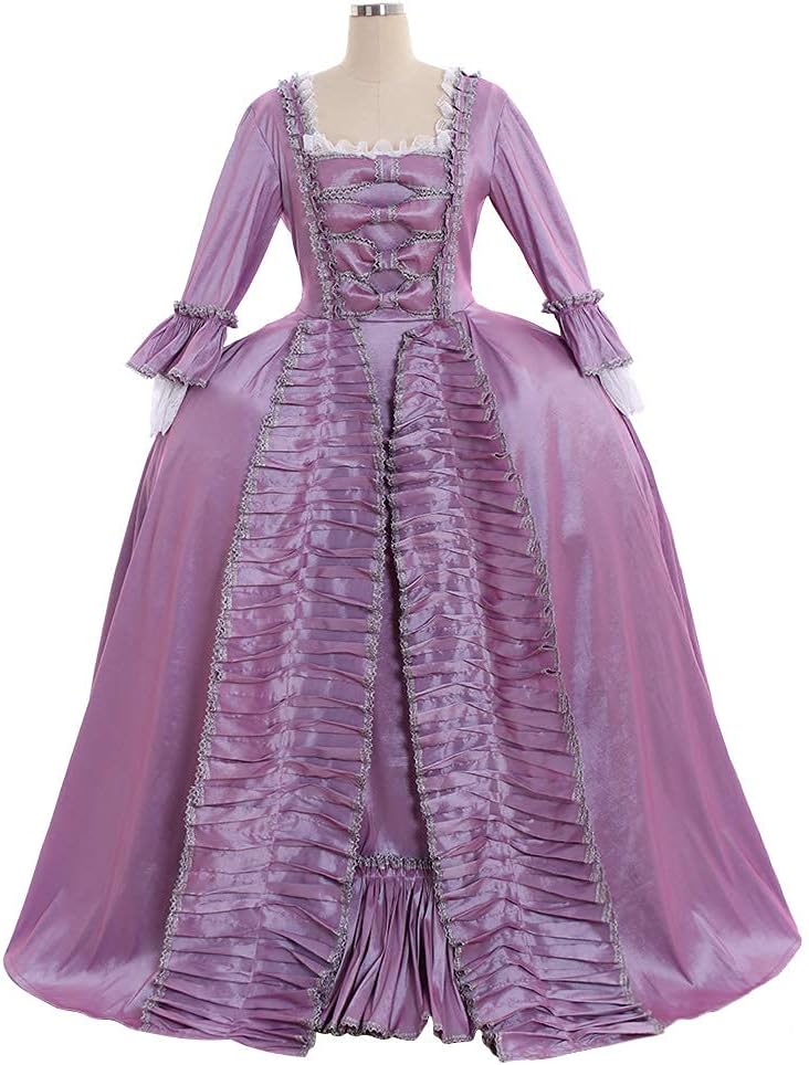 CosplayDiy Women's Queen Marie Antoinette Rococo Ball Gown Gothic Victorian Dress Costume Purple - Image 2