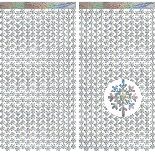 Schneeflocken Lametta Vorhang Silber - GREATRIL Luftschlangen Party...