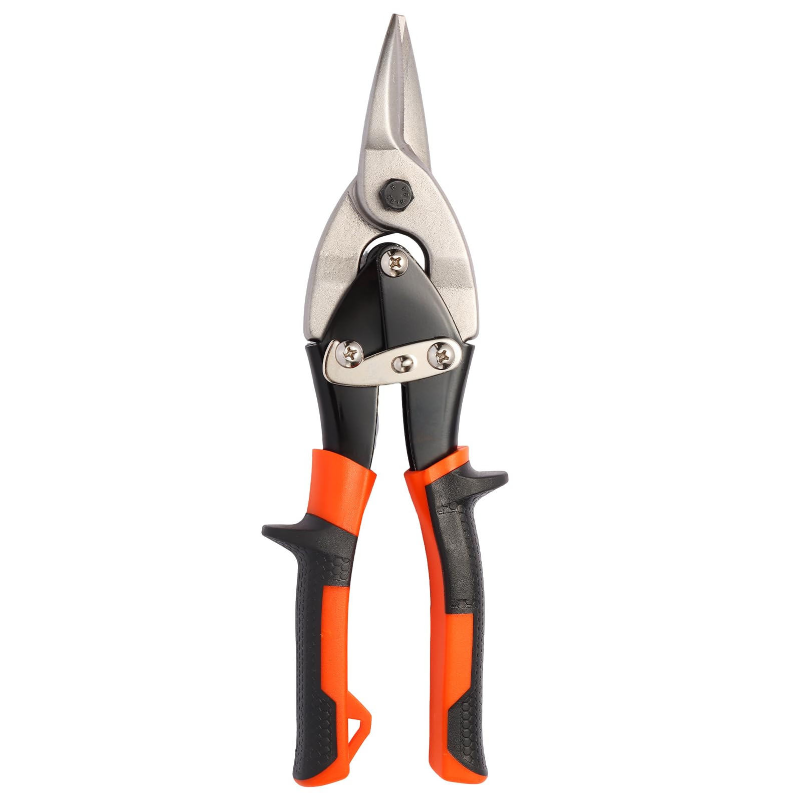 Forbici per Lamiera, Cesoia per Taglio Foglio, Cesoie per Lamiere Dritto con Manico Curvo di Bloccaggio, per Tagliare Lamiere, ad Esempio Acciaio, Alluminio, Rame, Ottone, Plastica,250 mm