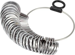 Ring Sizer Measuring Tool, 27 PCS Premium Ring Measurement Tool, US Ring Size 0-13 with Half Size US Standard