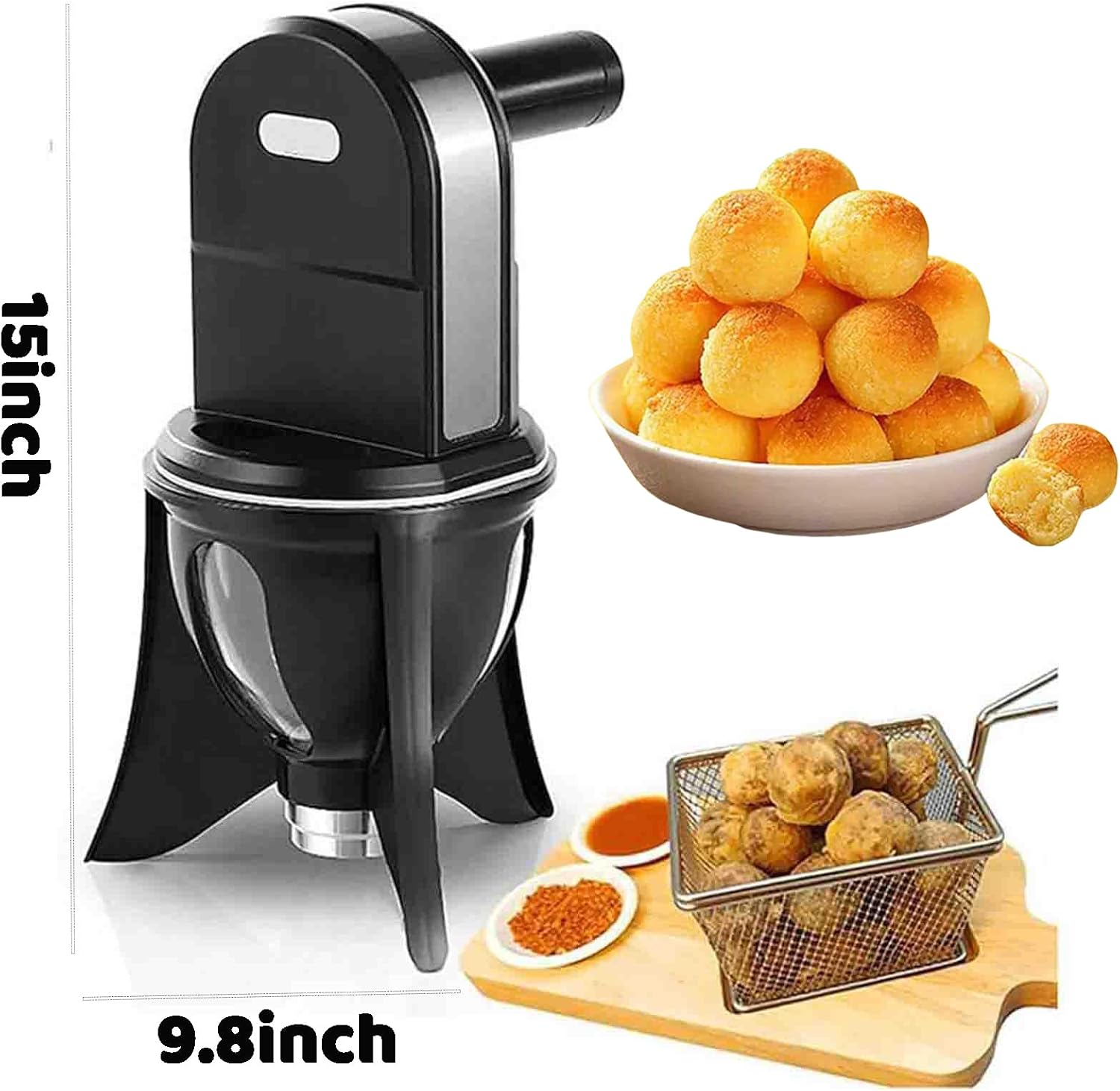 Kitchen Small Automatic Sweet Dumpling Machine Meatball Maker,Meatball Rice Ball Forming Machine,for Making Small Meat Balls, Fish Balls and Sweet Dumplings