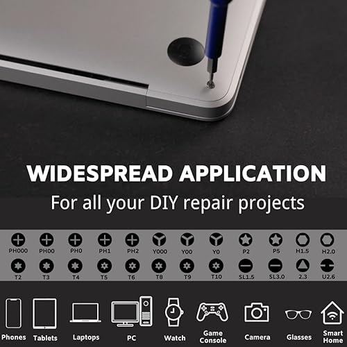 Miniatura 3 de Precision Mini Screwdriver Set, Compatible with iPhone, MacBook, Computer, Laptop, PC, Tablet, Phone, Glasses, Switch, Xbox, PS4, PS5, The Ultimate