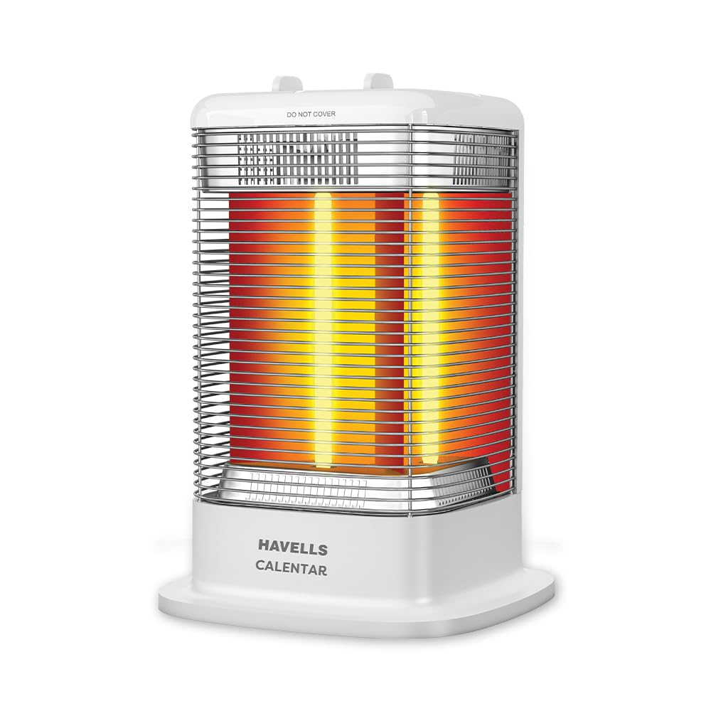 Havells Calenter 1050 Watt Room Heater With 3 Carbon Heating Tube| 3 Heat Setting| Tip Over Switch Protection| 3 Direction Heating| Upto 120min. Timer Setting| 2 Years Manufacturer Warranty (White)-image-18