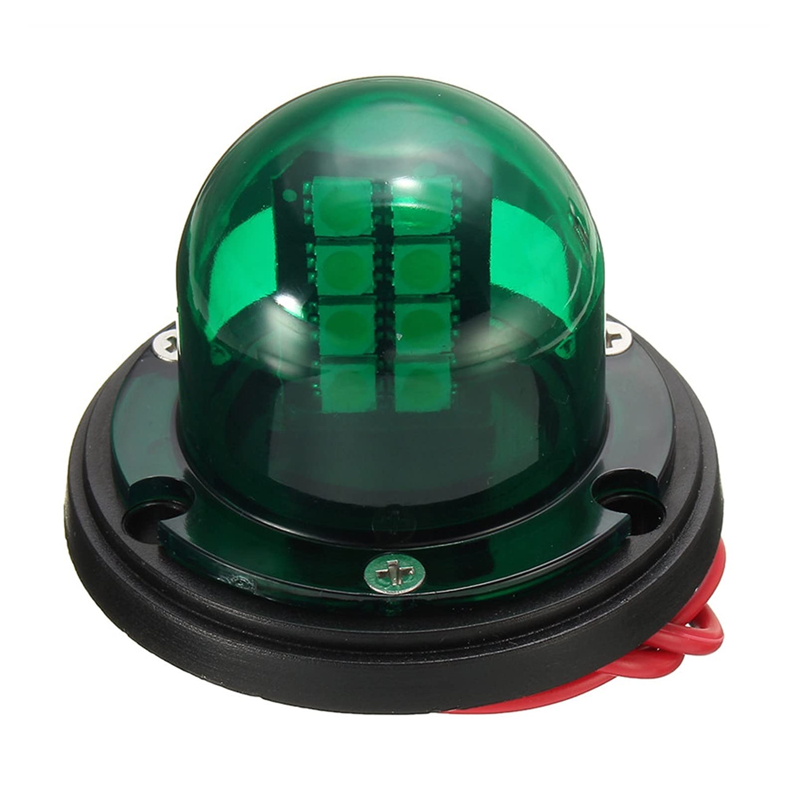 1 paio di fiocco rosso in acciaio inox 12V GUIDATO Luci navigazione Barca Indicatore marino Spot Light Marine Boat Yacht Per la navigazione e la pesca
