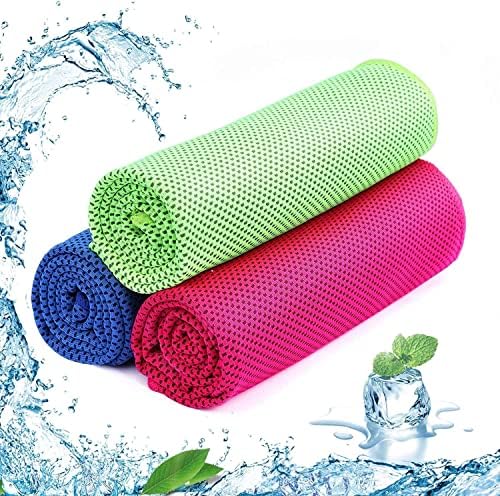 Cooling Towels,40" x 12" Ice Towel,Quick Dry Fitness Towel for Instant Relief, Cool Cold Towel for Neck, Microfiber Ice Towel,Stay Cool for Golf, Yoga, Gym, Camping,Hiking,Workout & Outdoor Sports