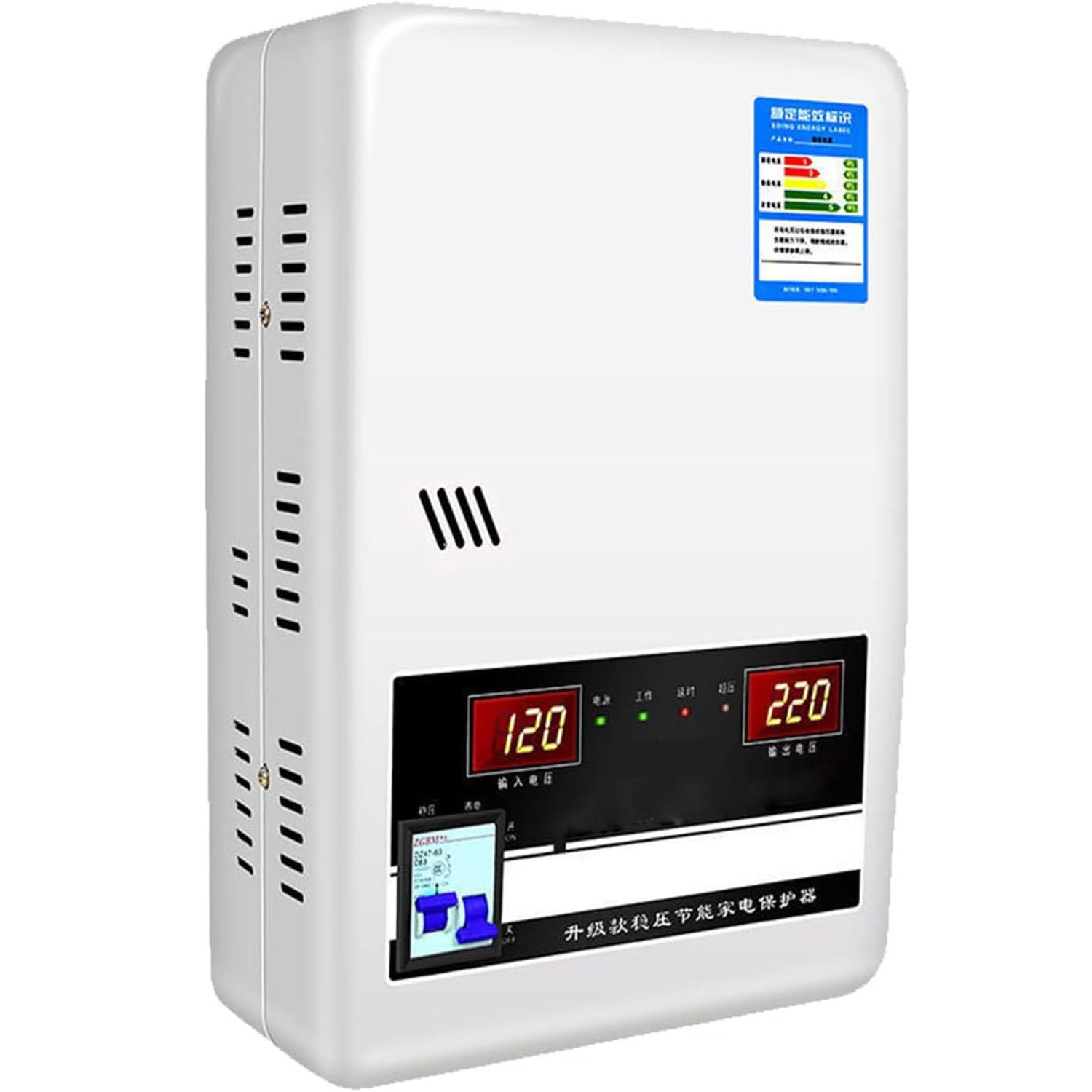 Regulador de Voltaje automático 6800VA/15000VA/20000VA Estabilizador de Voltaje doméstico ultrabajo para estabilizador de Suministro de energía eléctrica doméstico 20000VA