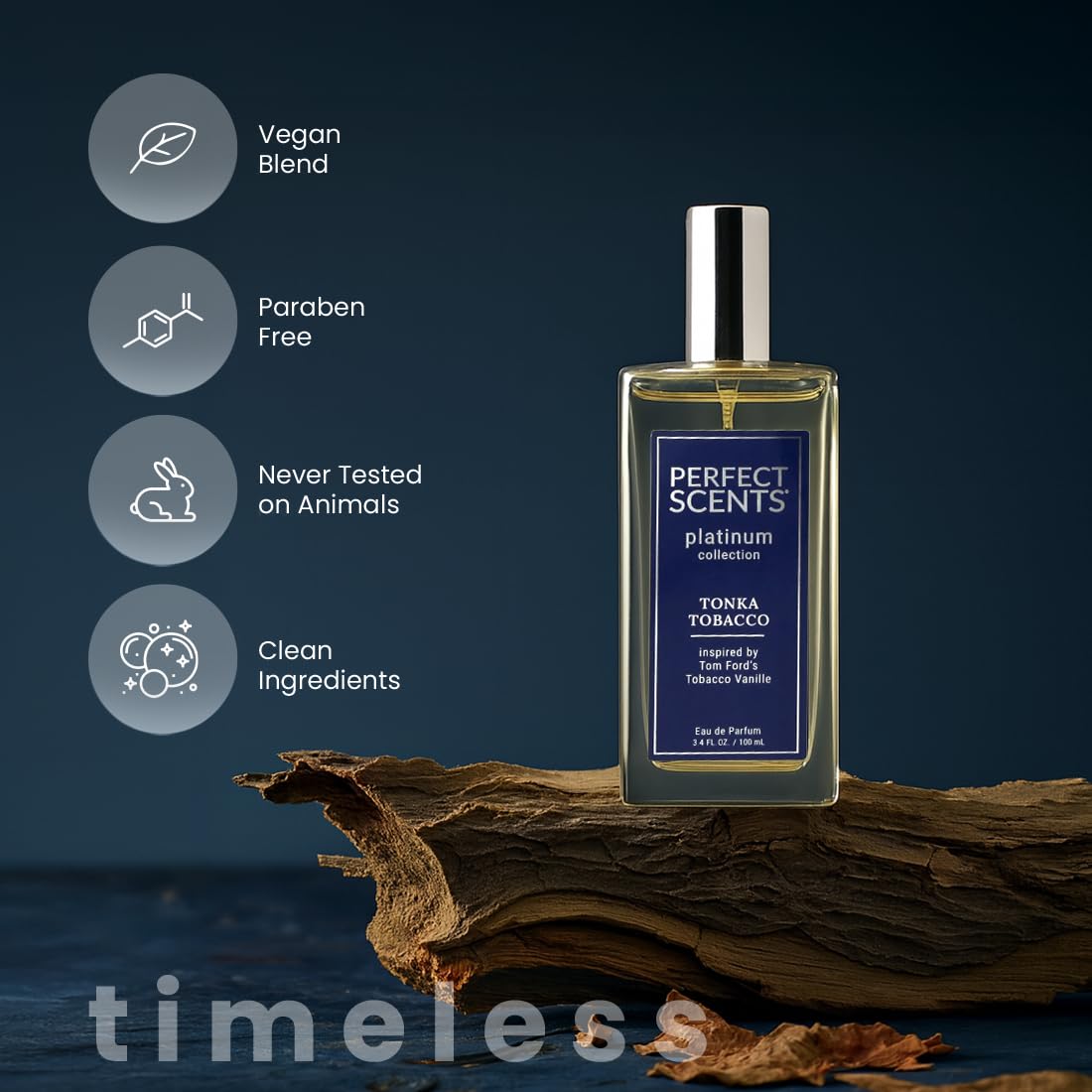 Perfect Scents Fragrances | Inspired by Tom Ford’s Tobacco Vanille | Platinum Collection | Tonka Tobacco | Unisex Eau de Parfum | Paraben & Phthalate Free | Never Tested on Animals | 3.4 Fl Oz - Image 3