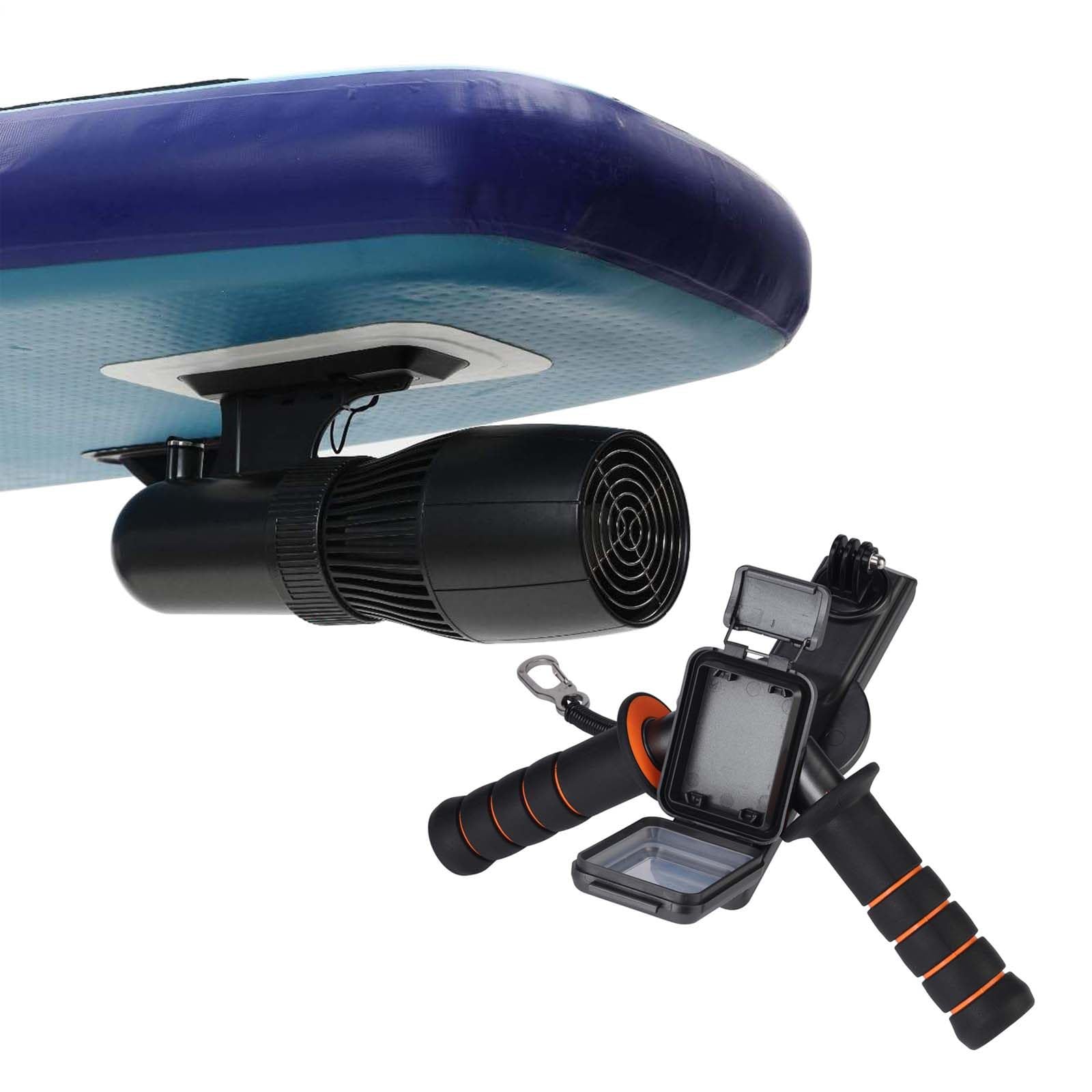 QFGain Underwater Scooter with Camera Mount, 500W Electric Sea Scooter for Snorkeling, Hands-Free Diving Propeller for Video Recording