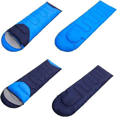 Miniatura 6 de Saco de dormir ligero para adultos y niños, cálido y transpirable, saco de dormir para mochileros al aire libre, longitud total, 86.6 in86.5