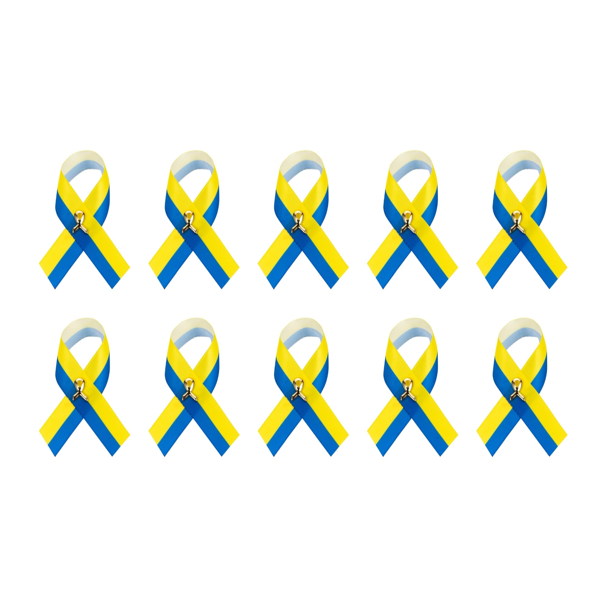 1/2/5/10/25/50/100pcs Satin Awareness Ribbon Pins (Pick your color), for Cancer &amp; Disease Awareness, Bulk Quantities for Fundraising, Events, Gift Giving