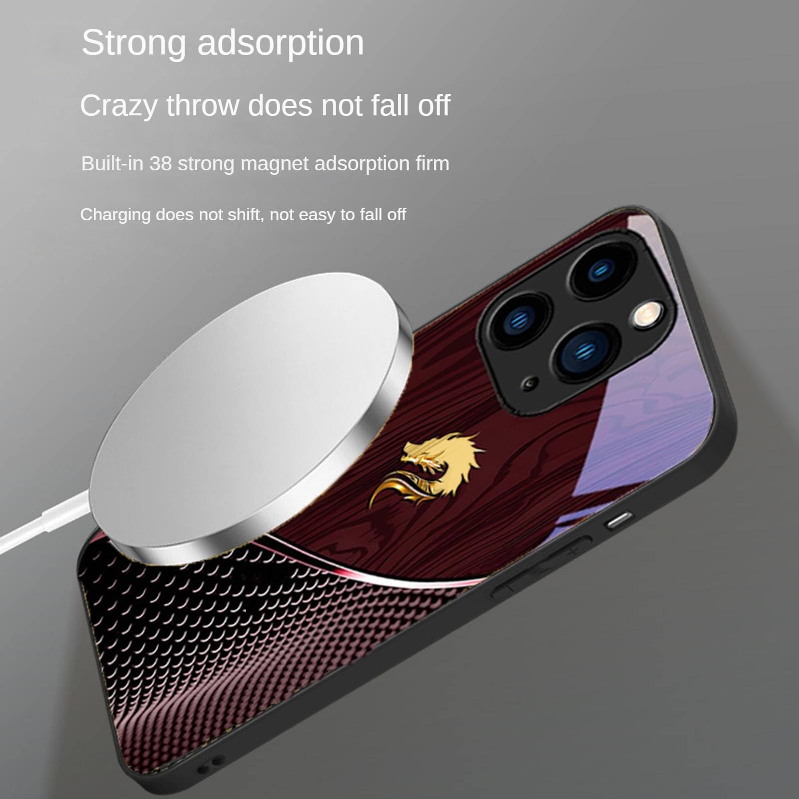 Amazon.com: Urgalaxy Personalized Dragon Compatible with Magsafe Glass Phone  Case,2025 New with Wireless Charging Support, Tempered Glass Back for  iPhone 16/15/14/13/12 Plus Pro Max (for iPhone 16 pro,White) : Cell Phones &
