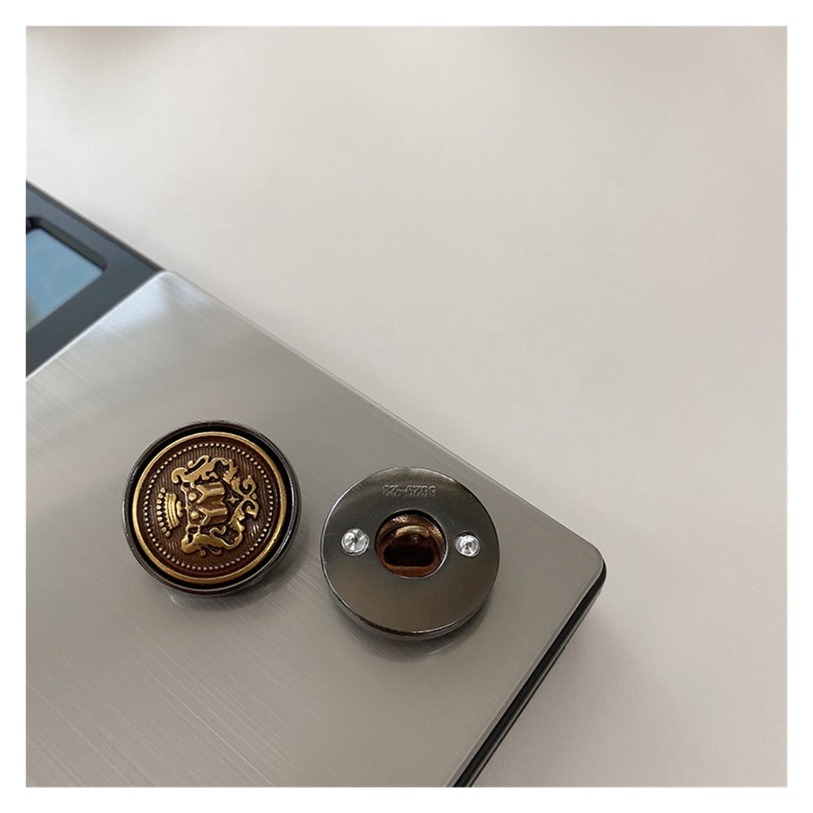Guziki, Guziki vintage, Metalowe guziki w stylu retro w stylu brytyjskim do ubrań, garniturów, akcesoriów do plecaków, dekoracji DIY(18.0 MM)