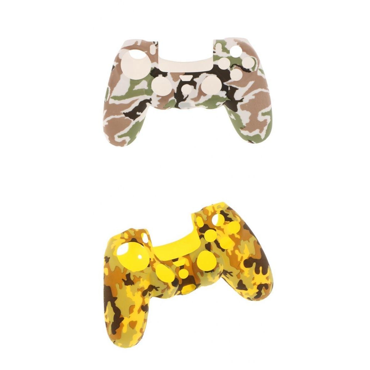 dolity 2x Anti-slip Soft Silicone Skin for Sony Playstation 4 PS4 Controller – Camouflage/Multicoloured
