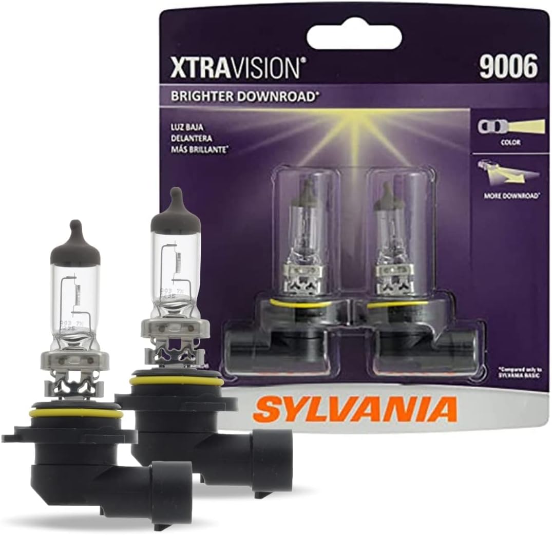 9006 XtraVision - High Performance Halogen Headlight Bulb, High Beam, Low Beam and Fog Replacement Bulb (Contains 2 Bulbs)