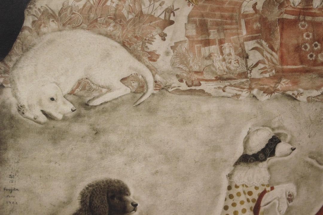 藤田嗣治 エスタンプリトグラフ「犬」 250部限定 藤田嗣治 エスタンプリトグラフ「子犬」 250部限定 証明書付属