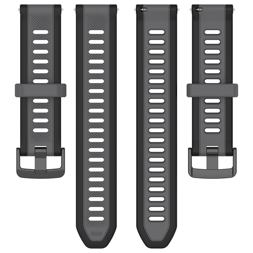 Paski kompatybilne z zegarkiem Garmin Forerunner 165/165 music/Forerunner 168/168 music, zapasowy pasek do Vivoactive 5, sportowy pasek, miękki silikonowy pasek na nadgarstek, metalowa