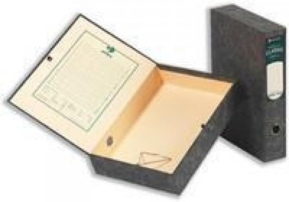 Eastlight Classic Box File with Lock Spring Foolscap Plain Ref 30115 [Pack 5]