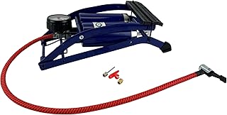 Sakura PG270TWN Pompe à Pied, 2 Cylindres avec Manomètre