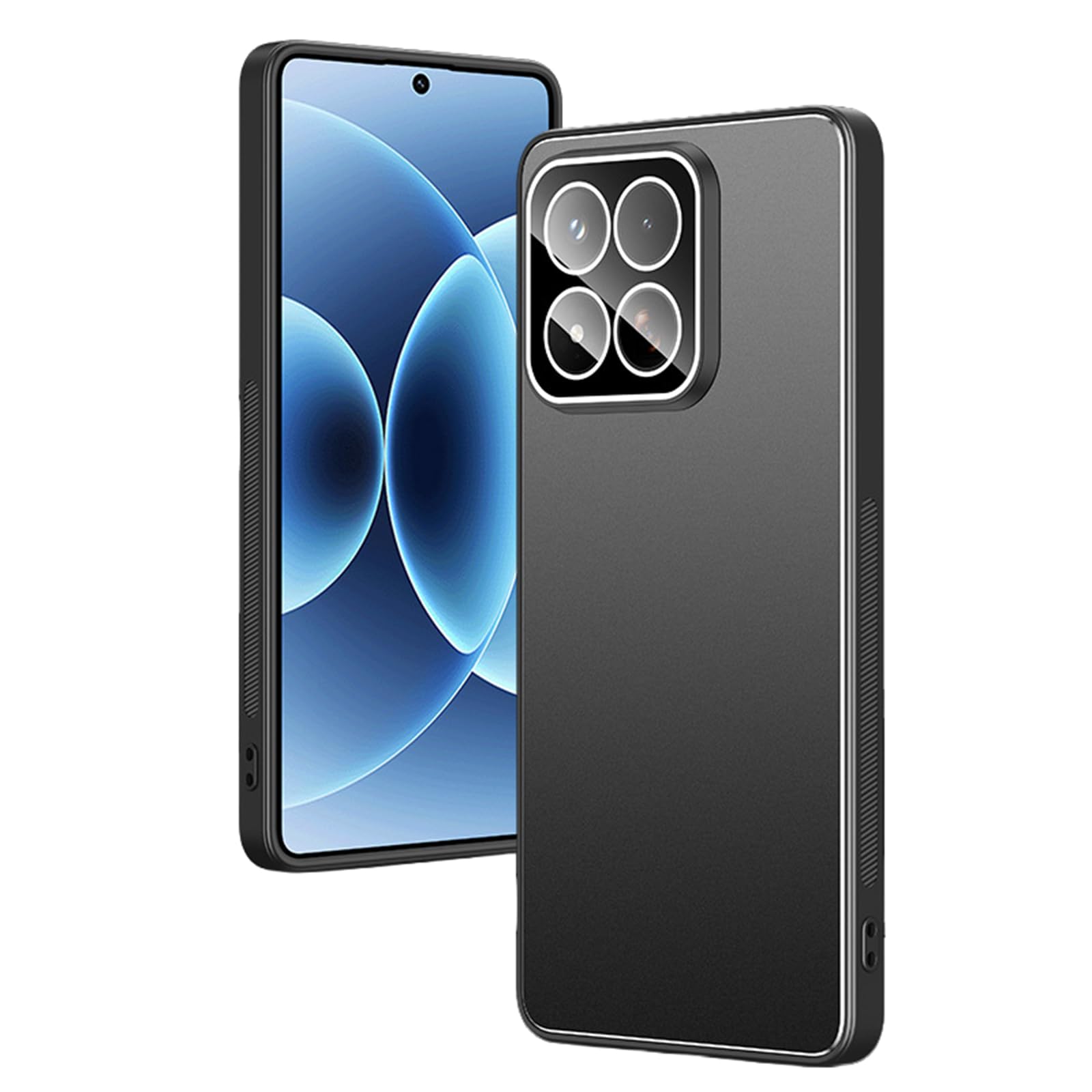 Fdujinh Black Slim Case For Xiaomi 17 Max/17 Ultra, Full Lens Protection Shockproof Cover Anti-Slip Pc Hard Back Business Shell,,17Max