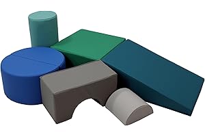 FDP Playtime and Climb Soft Play Set: Baby Climbing Blocks and Indoor...