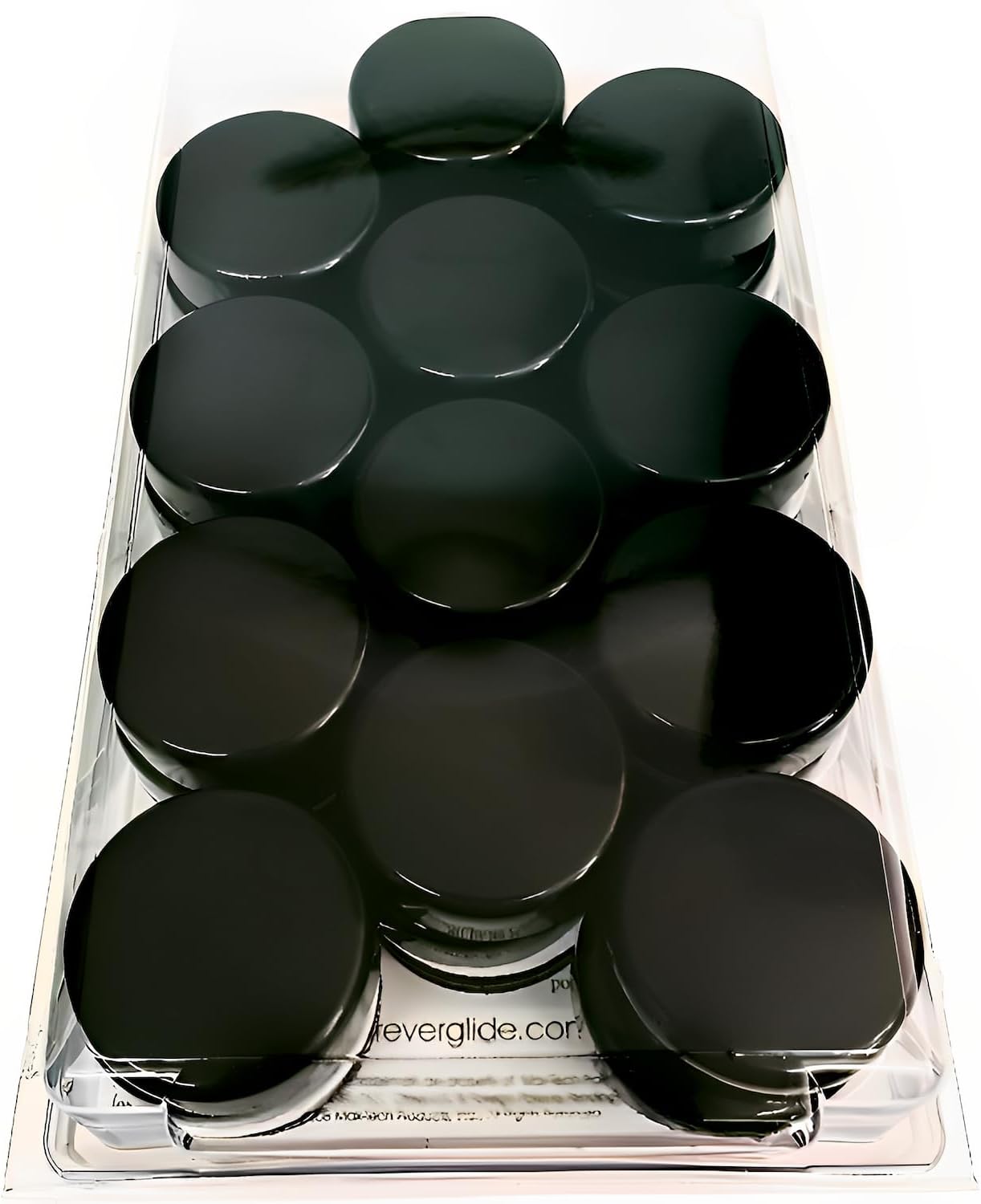 Forever Glides Wrought Iron Patio Furniture Feet Cap Glides and Outdoor Table and Chair Leg Floor Protector Pads - 1-1/4 Inch - 24-Pack - Black
