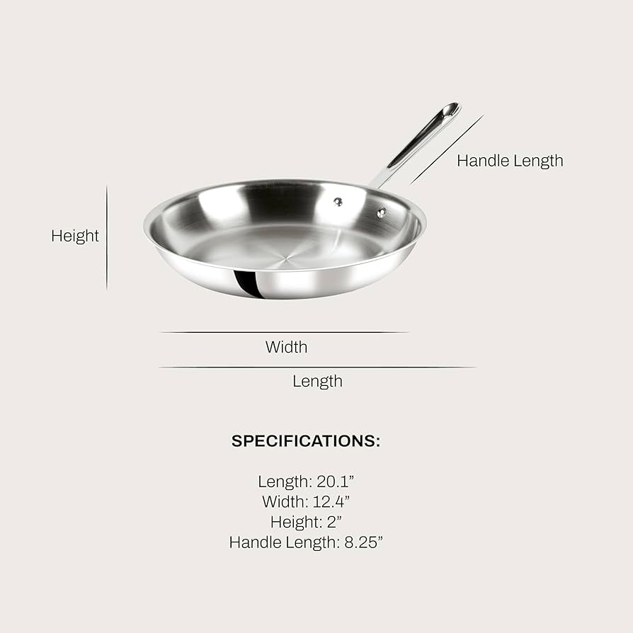 Amazon.com: All-Clad D3 3-Ply Stainless Steel Fry Pan 12 Inch