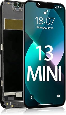 iPhone 13 Mini LCD Screen Replacement 5.4" In-Cell Display with Touch Digitizer Assembly   Compatible with A2481 A2626 A2628 A2629 A2630   Front Repair Screen   LCD Only