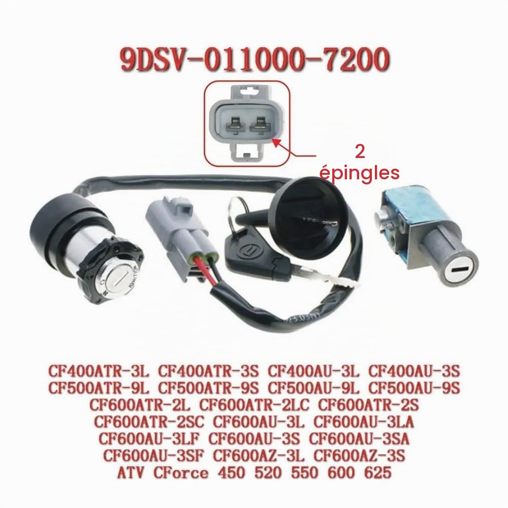 Kit de verrouillage 9DSV-011000-7200 for accessoires de VTT CForce 520 550 CF500ATR CF500AU Pièce de moto