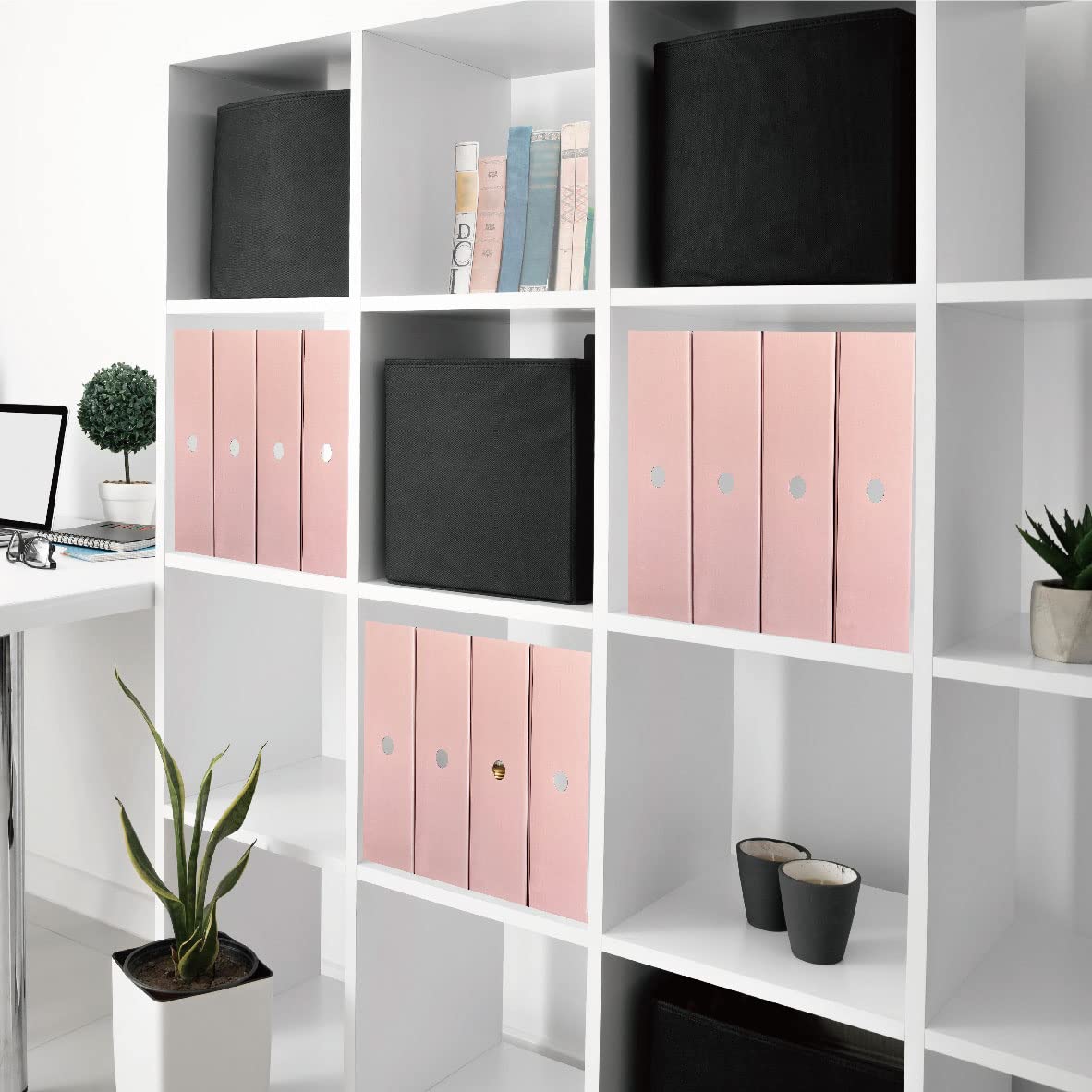 ANSSDO Lot De 12 Porte-Revue En Carton Bleu Sarcelle - Organiseur De Fichiers Pliable Pour Bureau Et École