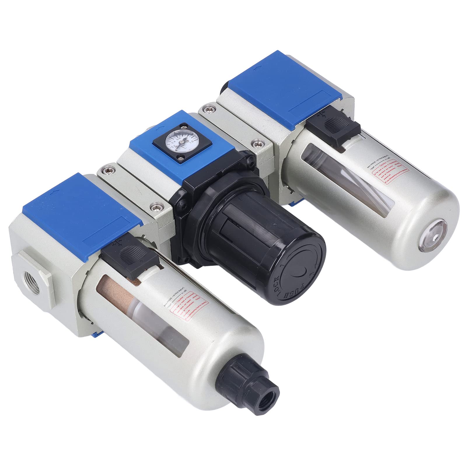 Filtro de Aire de 3 Etapas, Filtro de Aire de Aleación de Aluminio Lubricador Regulador de Presión Combo GC400 15 con Copa de Aceite de 160 CC 40 μm o 5 μm para Sistemas Neumáticos de