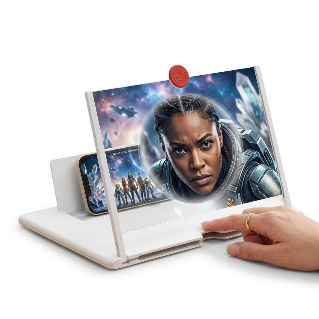 Drumstone 12 Inch HD Mobile Screen Magnifier with Foldable Phone Stand, Smartphone Screen Amplifier for Movies, Video Streaming, Gaming-(𝐒𝐩𝐞𝐜𝐢𝐚𝐥 𝟏𝟓 𝐘𝐞𝐚𝐫𝐬 𝐖𝐚𝐫𝐫𝐚𝐧𝐭𝐲)-image-40