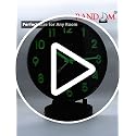 Image of RANDOM Modern 12.75INCH Wall Clock with 3D Radium Numbers, Silent Non-Ticking, Premium Black Frame, Ultra Clear Glass for Living Room, Home Office