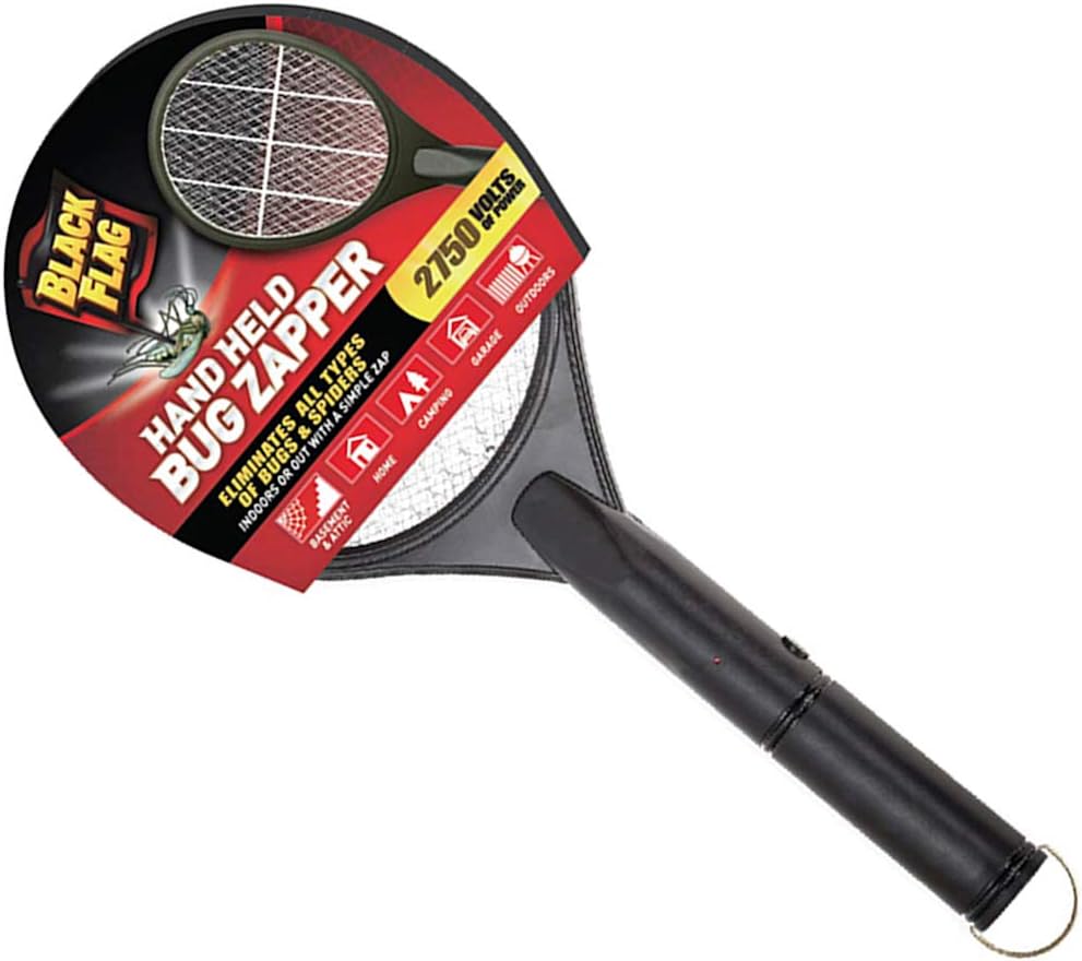 Black Flag Handheld Bug Zapper - 2-Pack, 1 Black and 1 Pink : Patio, Lawn & Garden