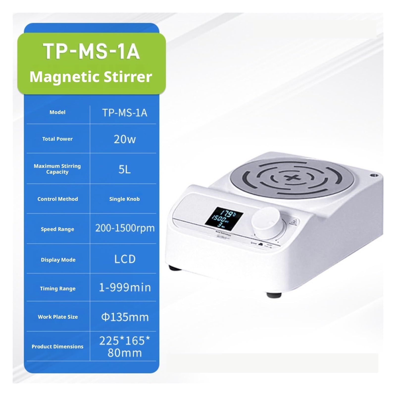 Laborrührer, Digitaler beheizter Magnetrührer mit mehreren Positionen und Keramikplatte RT-280C(TP-MS-1A)