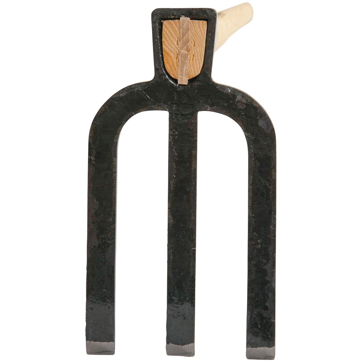 SHW-FIRE Azada de jardín de 3 dientes, diseño kárst, forjado con mango de 135 cm | Fabricado en Alemania, para jardinería y labranza, azada de jardín profesional, para suelos blandos y duros, calidad de forja