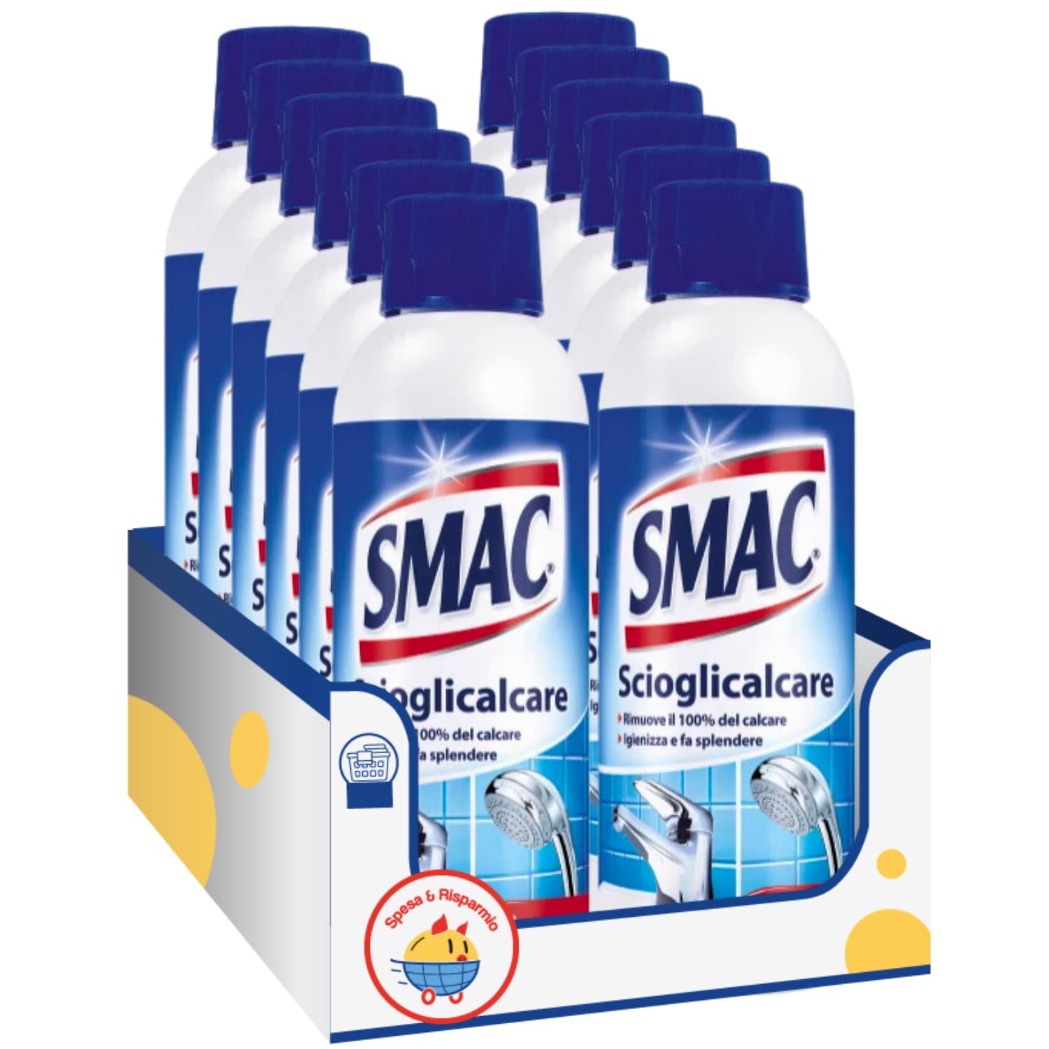 Gel scioglicalcare universale per superfici cucina e bagno – azione potente – Variazioni 4/8/12 Pezzi (12 PEZZI)