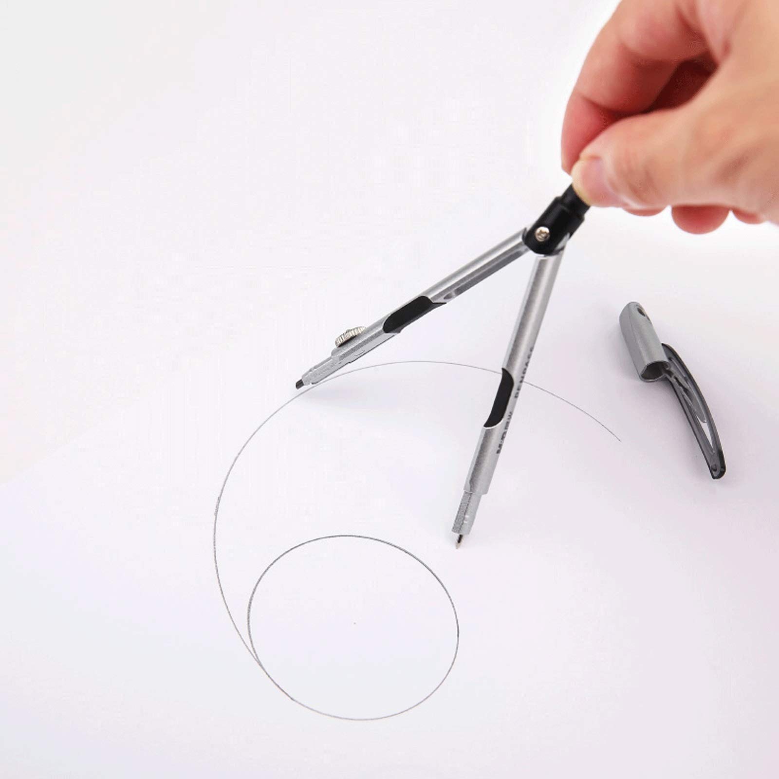 SwePer Boussoles Ensemble de compas multifonctionnel for étudiant, ensemble de règles de géométrie de test, ensemble de 6 outils de dessin mathématique et fournitures de bureau scolaires Outils de mes