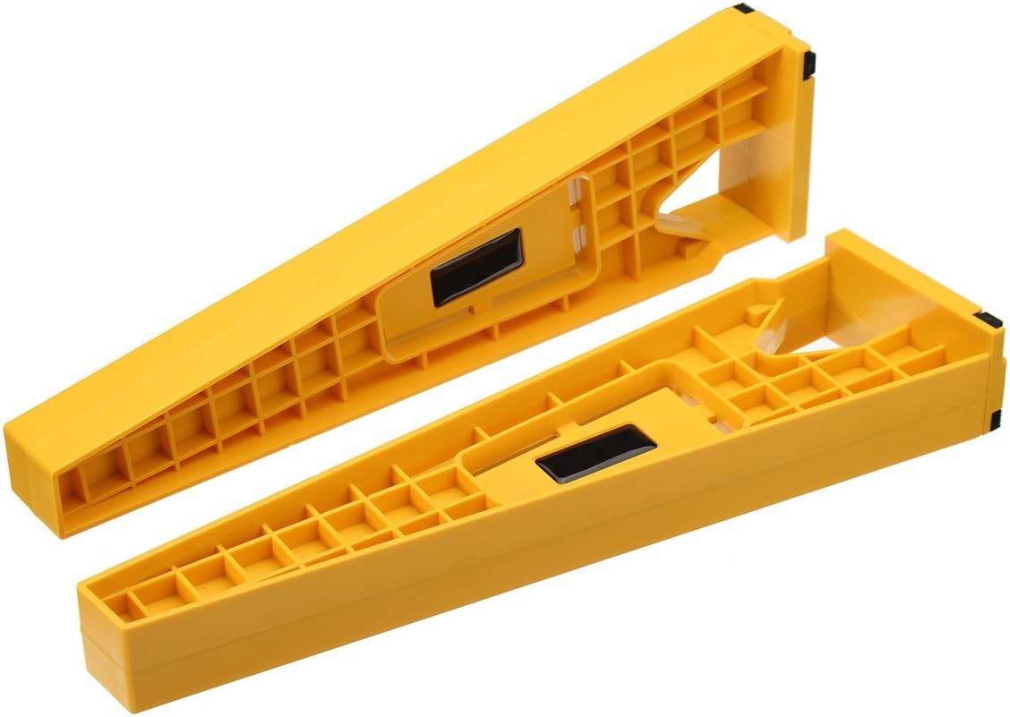 C-FUNN 2Pcs Cajón Deslizante Montaje Herramienta Accesorios De Instalación Amarillo