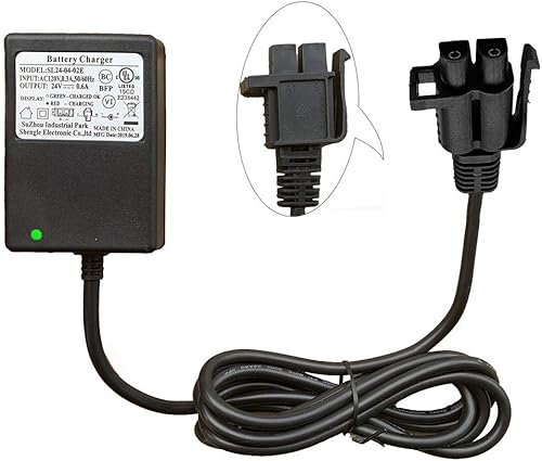 Cargador de coche de 24 V B Plug Kids Ride On, cargador de batería de 24 voltios, para tumba, Monster Truck Yamaha Grizzly, juguete para montar