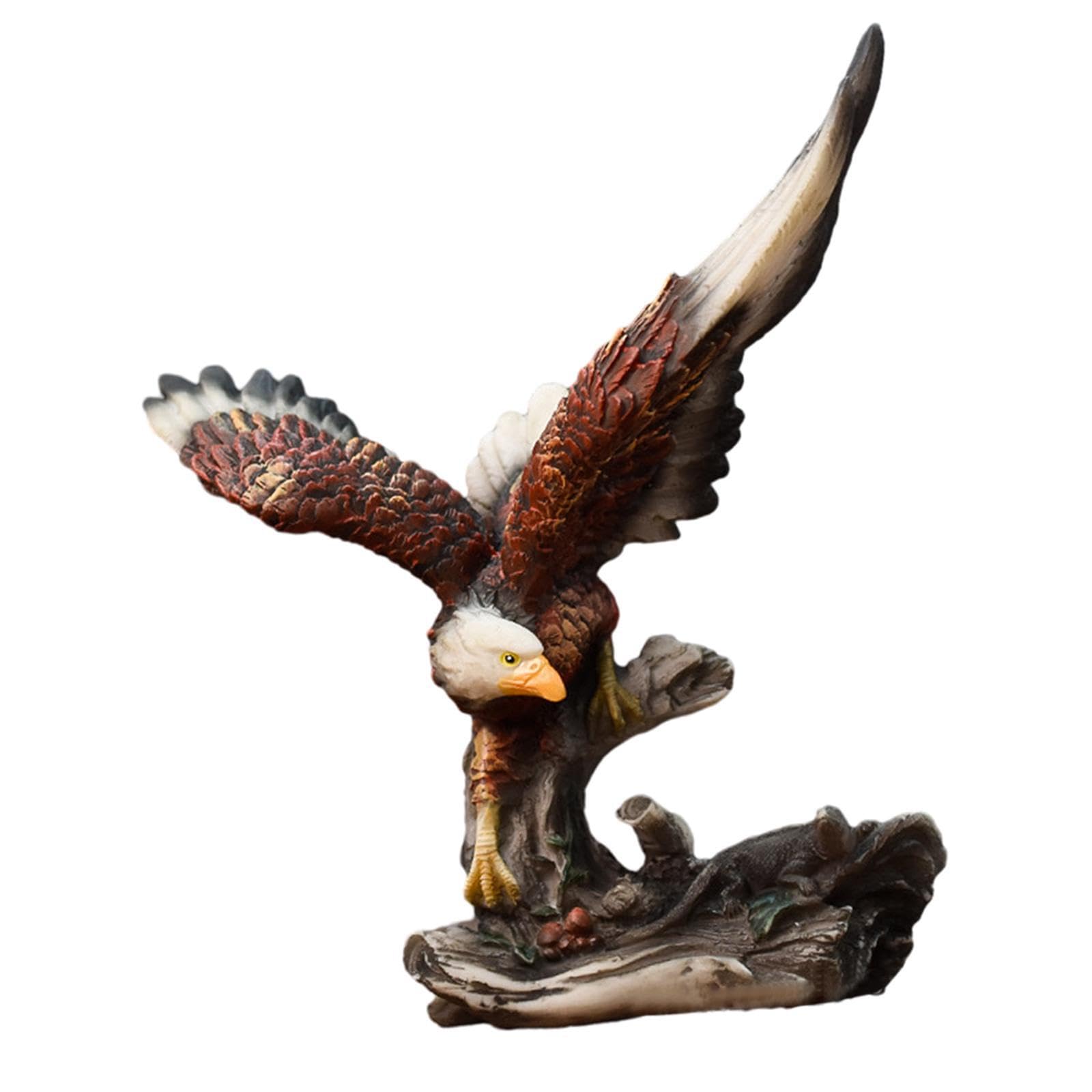 QIXCXAZ Striking Eagle Figurine For Home Decor Contemporary Enhancing Aesthetic Appeal In Living Room Office Or Bedroom Eagle Sculpture Wing Resin Figurine