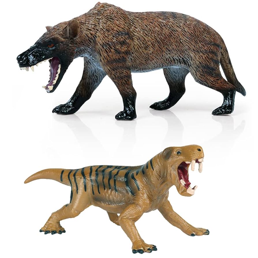 Amazon.co.jp: 2ピース 先史時代の動物フィギュア 古代動物