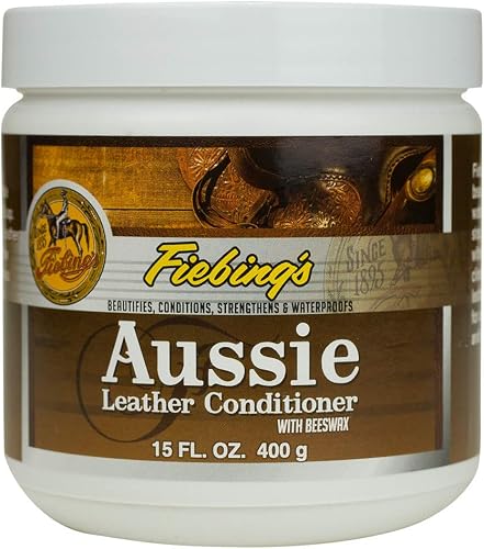 Fiebing's Aussie Leather Conditioner (14 oz) - Contains Beeswax to Withstand Hot