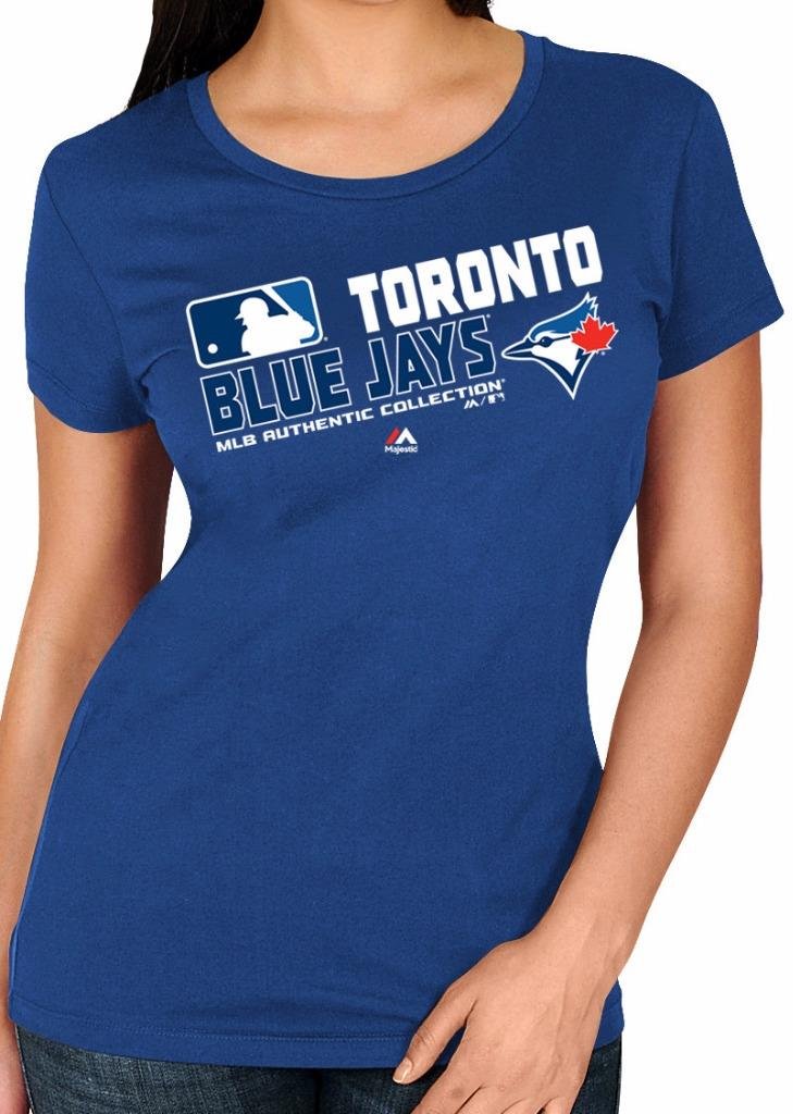 MLB Women's Authentic Collection Team Choice T-Shirt (Xlarge, Toronto Blue Jays)