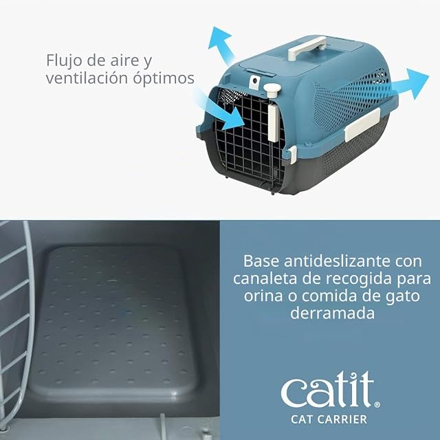 Foto 4 de 7 de Catit Catit Transportín Profile - M Turquesa 1600 g