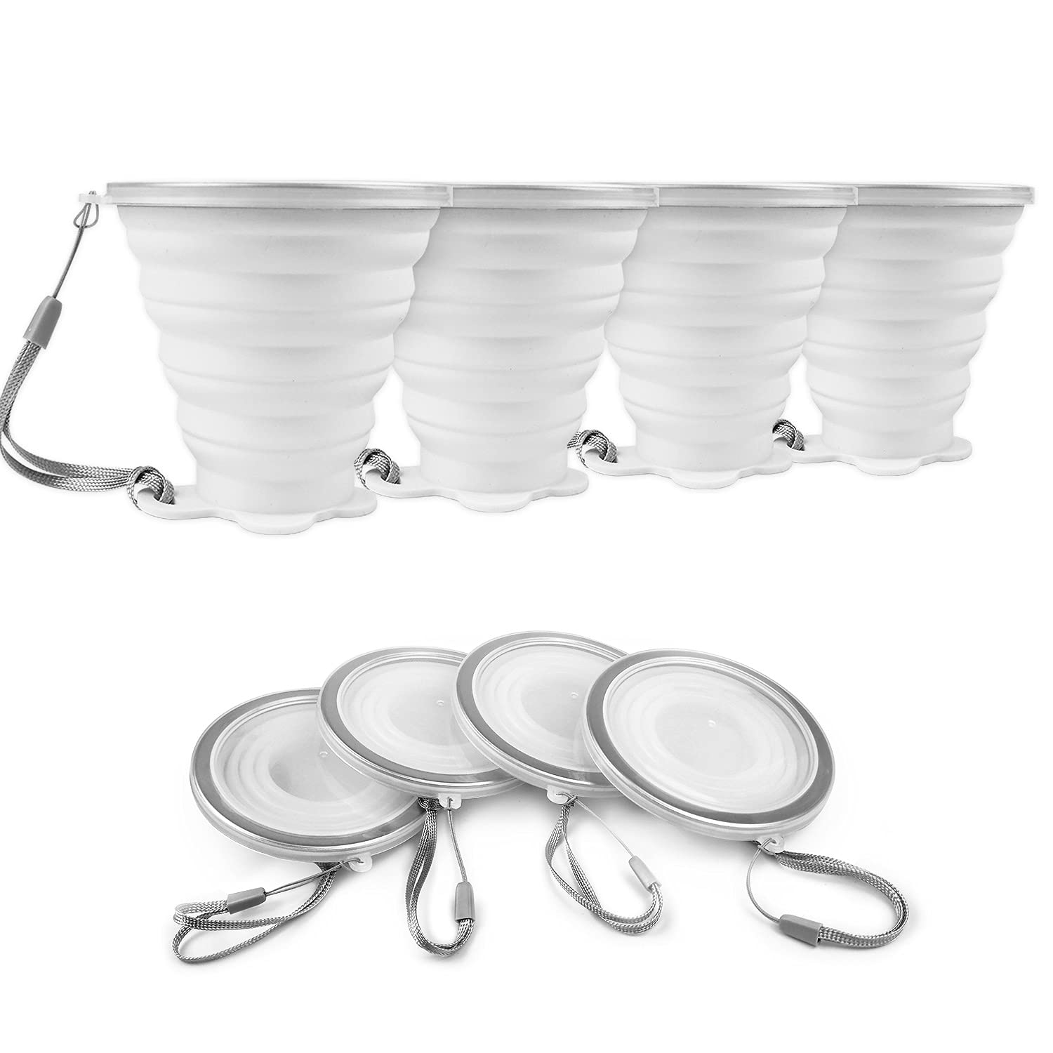 2 Tazze Pieghevoli In Silicone - Da 200ml Per Campeggio, Trekking E Viaggi - Foto 7