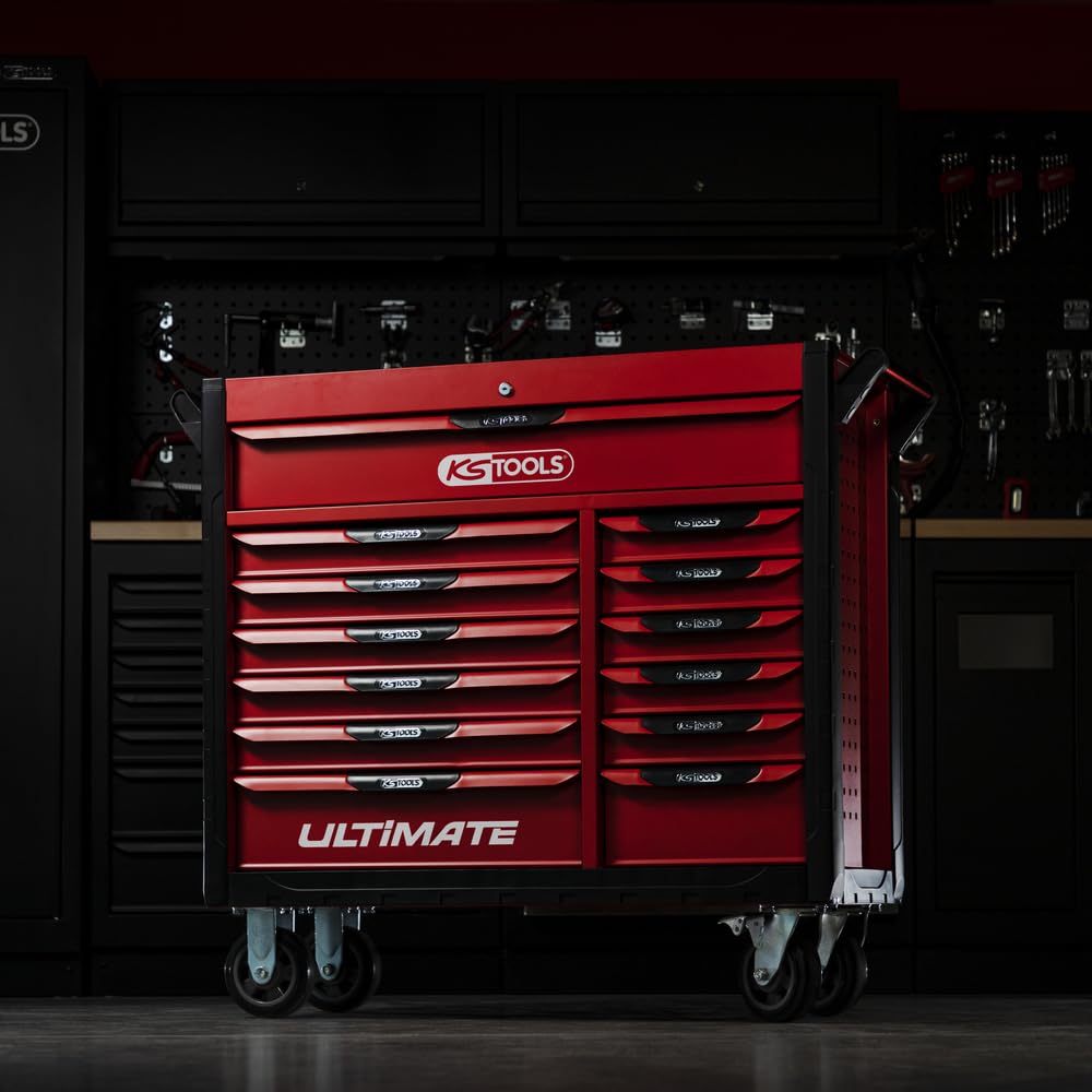 Carrello Officina KS Tools A 5 Cassetti - Sistema Chiusura Centralizzata, Piano In Polipropilene - Foto 10