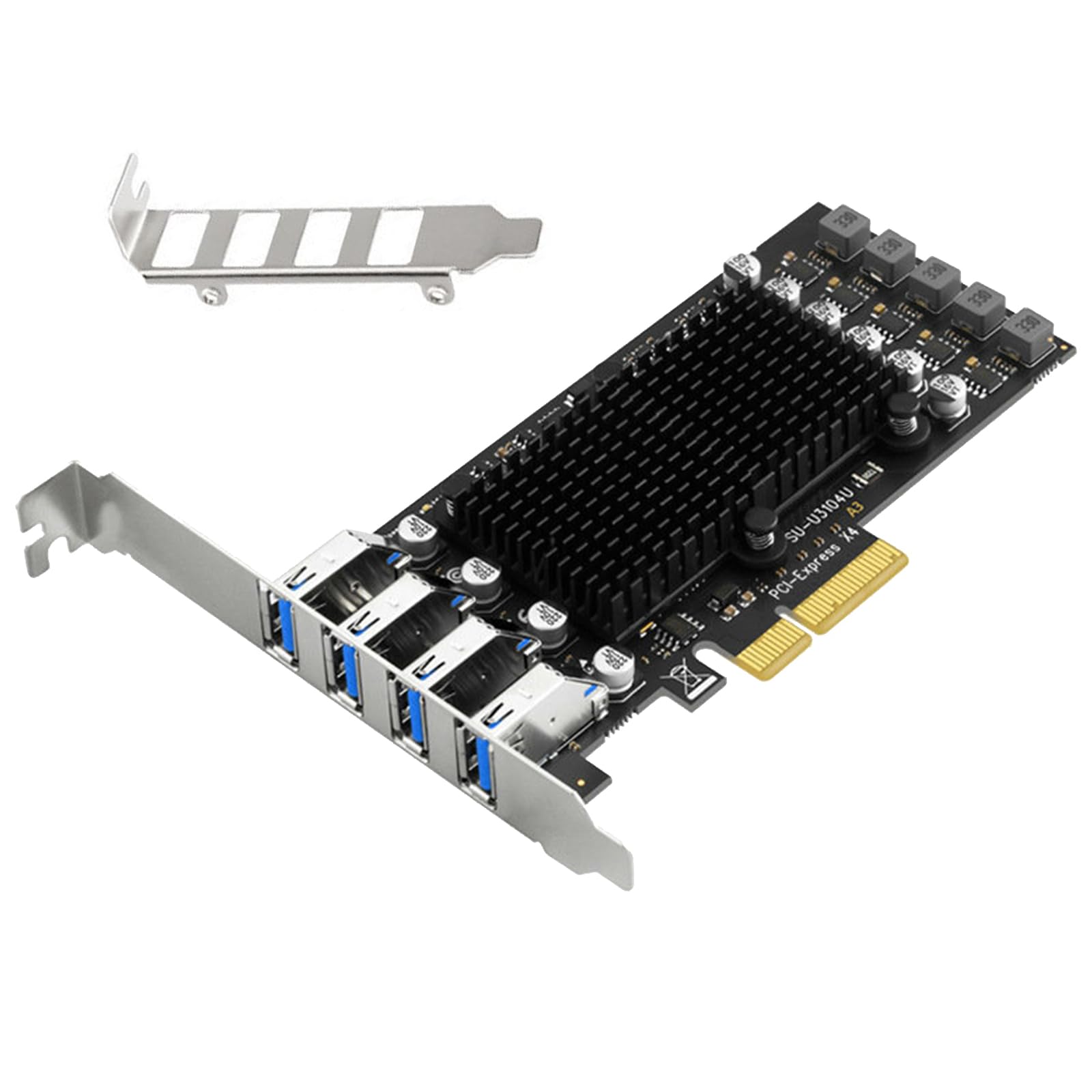 Adattatore per scheda di espansione PCIE USB 3.2, scheda di espansione esterna PCIE a 4 porte, adattatore USB 3.2 per dispositivi desktop, industriali USB