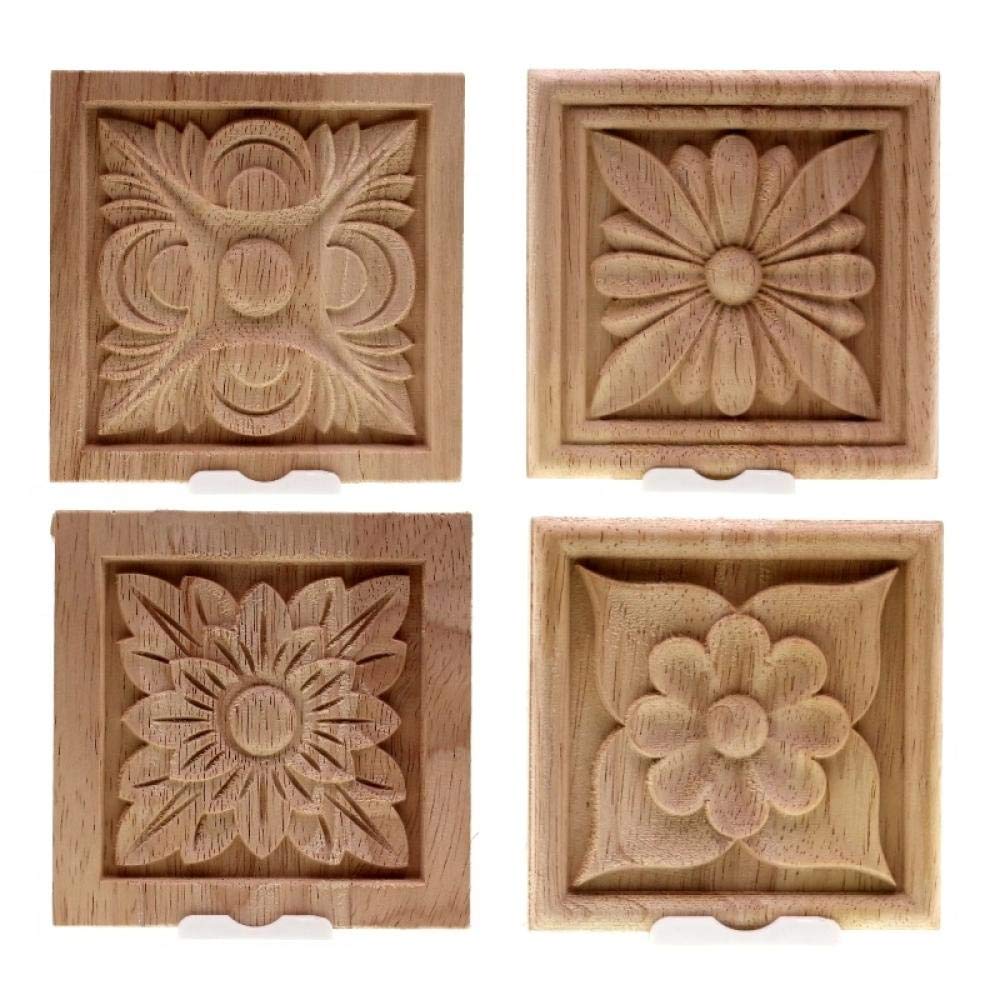 Beito Naisecore casa Porta Decorazioni in Legno Intagliato a Lungo di Applique Telaio angolare