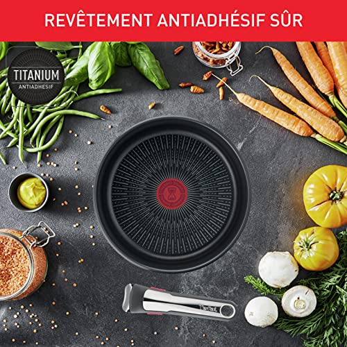 Tefal Ingenio Lot de 2 casseroles 16/20 cm + poignée amovible, Induction, Acier inoxydable, Revêtement antiadhésif, Empilable, Compatible lave-vaiselle, Fabriqué en France, Preference On L9748902 – Image 6